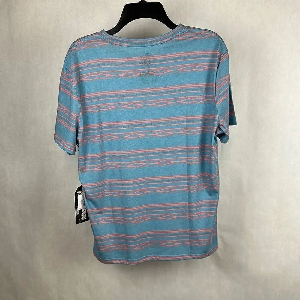 NWT Rock & Roll Denim Dale Brisby Pocket T-Shirt Powder Blue Crew Neck Tee - Picture 2 of 5